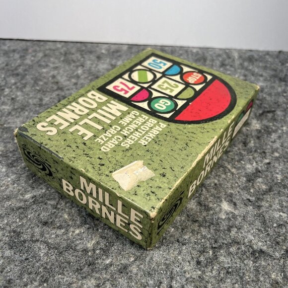 VTG 1962 Mille Bornes French Card Game Parker Brothers Complete Blank Score Card - Picture 9 of 13